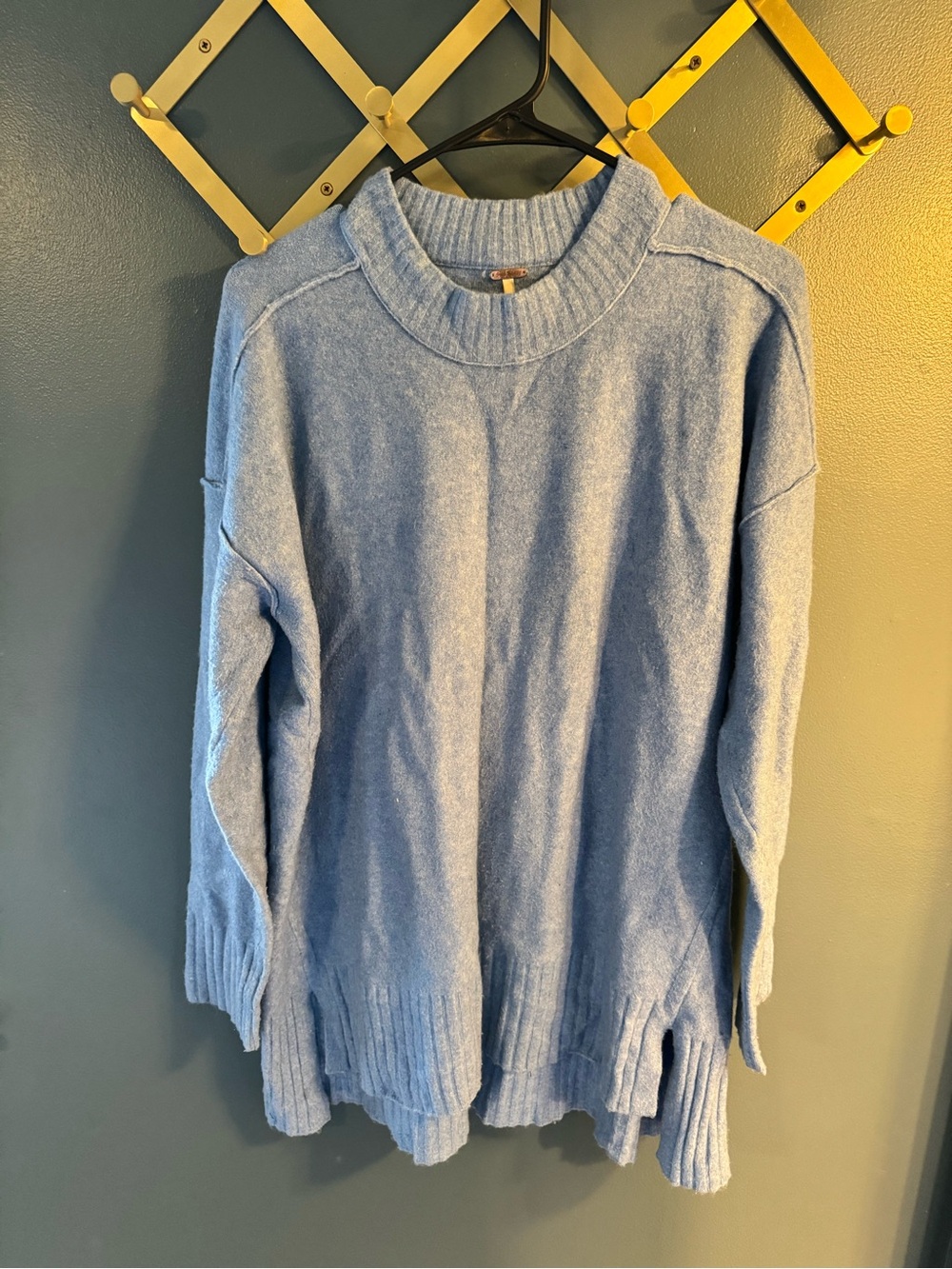 Free People Crewneck Sweater - Light Blue